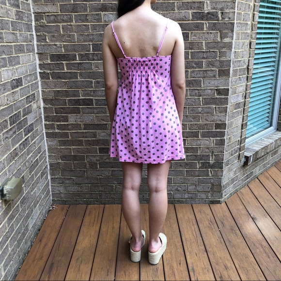 Victoria’s Secret PINK Pink Silver Polka Dot Dress - Picture 2 of 14